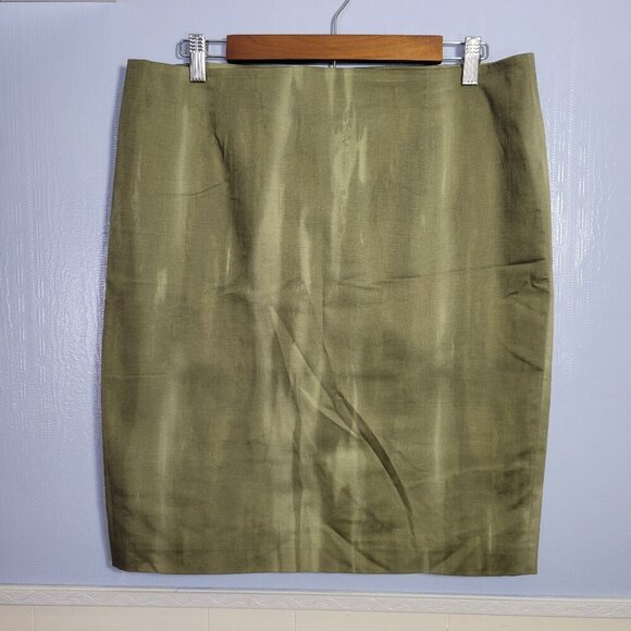 Simply Vera Vera Wang Size 12 Faded Striped Knee Length Pencil Skirt - Picture 1 of 10